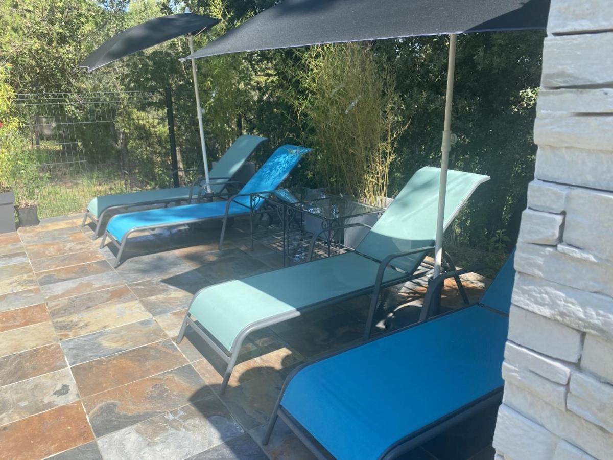 La Suite De Charme Du Mas De La Fontaine De Jonquier Avec Spa Privatif Séguret Exterior foto